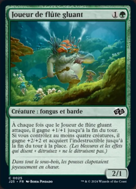 Joueur de flûte gluant, carte Magic J25 25 — extension Foundations Jumpstart