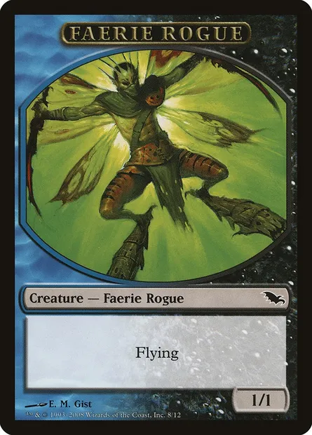 Faerie Rogue, carte Magic TSHM 8 — extension Shadowmoor Tokens