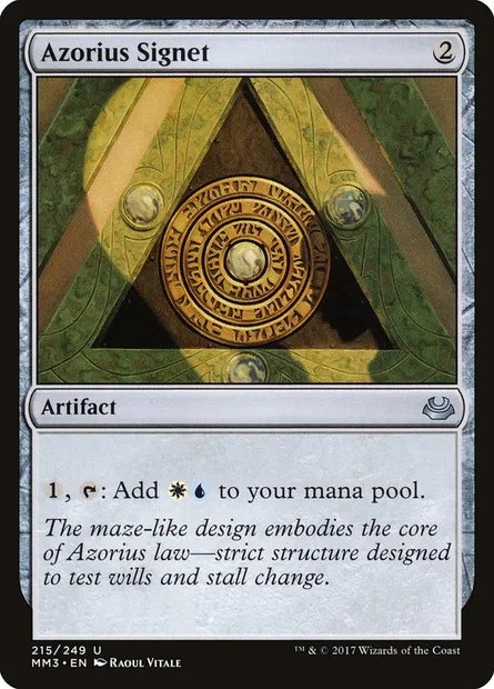 Azorius Signet, Magic card MM3 215 — Modern Masters 2017 set