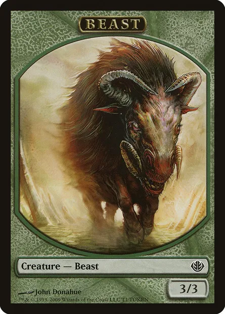 Beast, carte Magic T 1 — extension Duel Decks: Garruk vs. Liliana Tokens