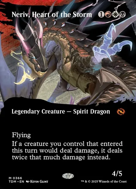 Neriv, Heart of the Storm, Magic card TDM 366 — Tarkir: Dragonstorm set