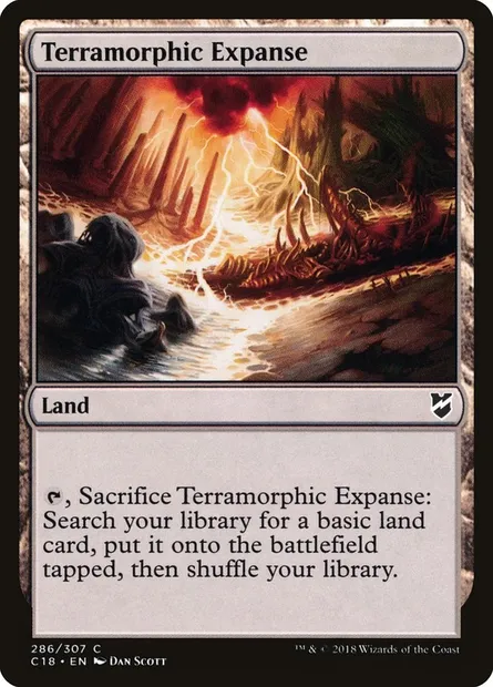 Terramorphic Expanse, Magic card C18 286 — Commander 2018 set