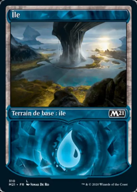 Île, carte Magic M21 310 — extension Core Set 2021