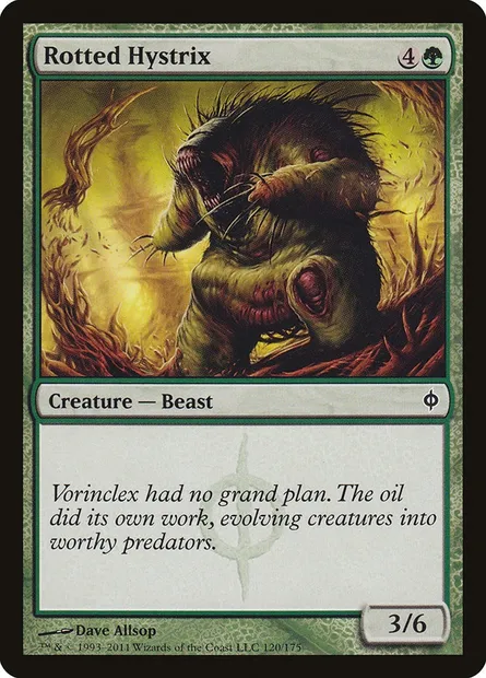 Rotted Hystrix, Magic card NPH 120 — New Phyrexia set