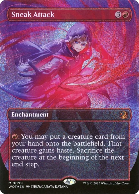 Sneak Attack, Magic card WOT 99 — Wilds of Eldraine: Enchanting Tales set