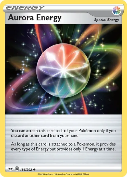Aurora Energy, Pokémon card SSH 186 — Sword & Shield set