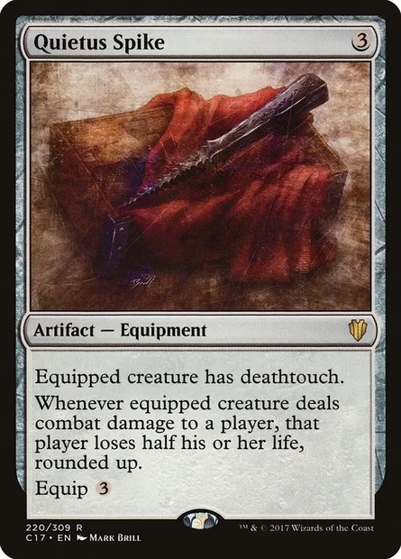 Quietus Spike, Magic card C17 220 — Commander 2017 set