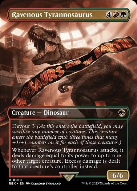 Ravenous Tyrannosaurus, Magic card REX 18 — Jurassic World Collection set