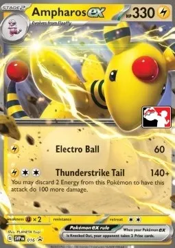 Ampharos ex, Pokémon card PPS 016-2 — Play! Pokémon Prize Pack Series set