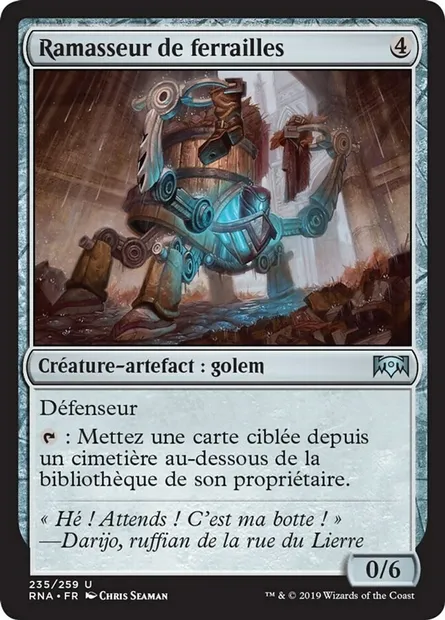 Ramasseur de ferrailles, carte Magic RNA 235 — extension L'allégeance de Ravnica