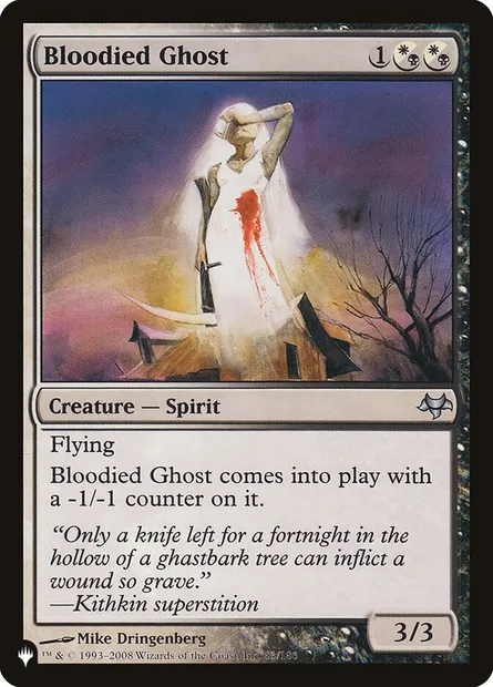 Bloodied Ghost, Magic card PLST EVE-83 — The List set