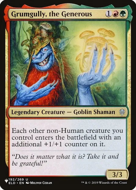 Grumgully, the Generous, Magic card PLST ELD-192 — The List set