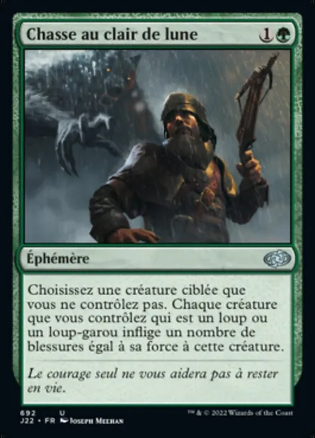 Chasse au clair de lune, carte Magic J22 692 — extension Jumpstart 2022