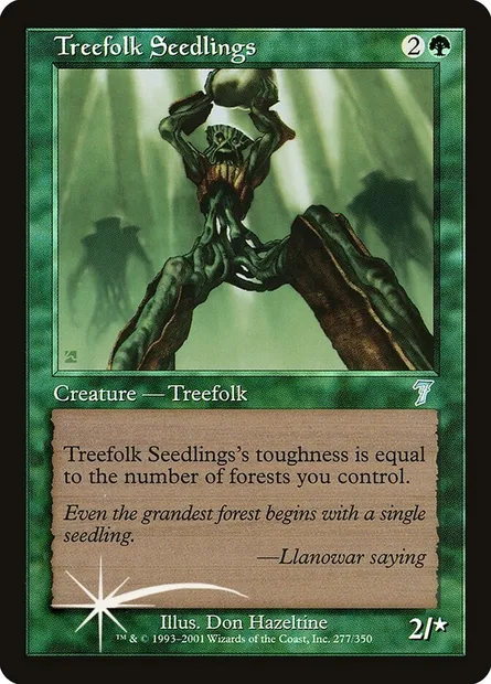 Treefolk Seedlings, Magic card 7ED 277★ — Seventh Edition set