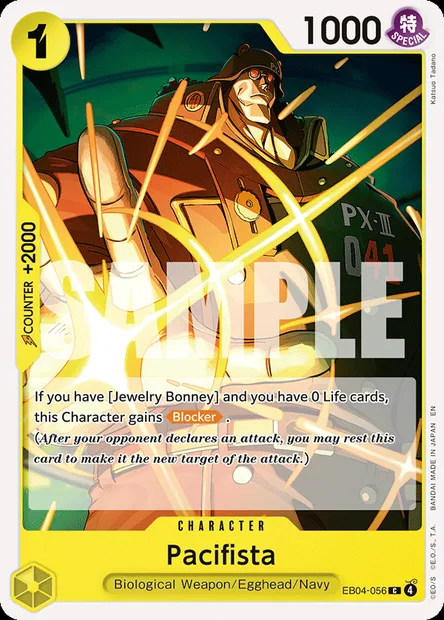 Pacifista, One Piece card EB04-056 — EGGHEAD CRISIS set