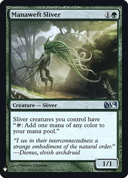 Manaweft Sliver, Magic card PLST M14-184 — The List set