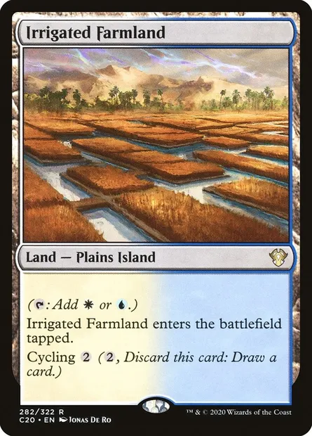 Irrigated Farmland, Magic card C20 282 — Commander 2020 set