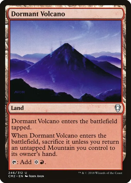 Dormant Volcano, Magic card CM2 246 — Commander Anthology Volume II set