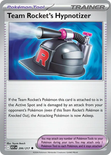 Team Rocket's Hypnotizer, Pokémon card ASC 206 — Ascended Heroes set