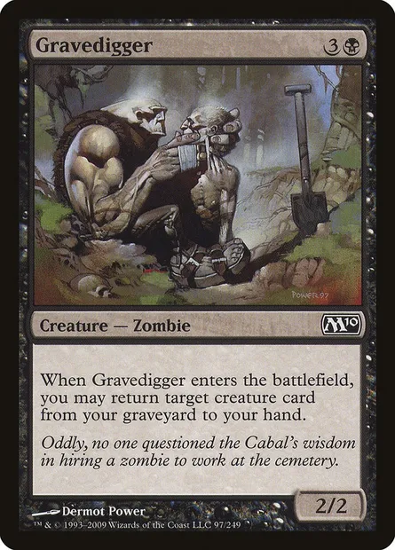 Gravedigger, Magic card M10 97 — Magic 2010 set