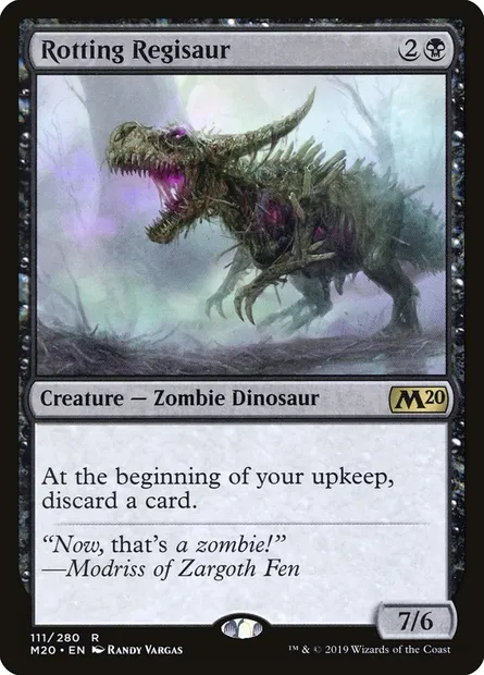 Rotting Regisaur, Magic card M20 111 — Core Set 2020 set