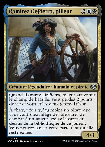 Ramirez DePietro, pilleur, carte Magic LCC 285 — extension The Lost Caverns of Ixalan Commander