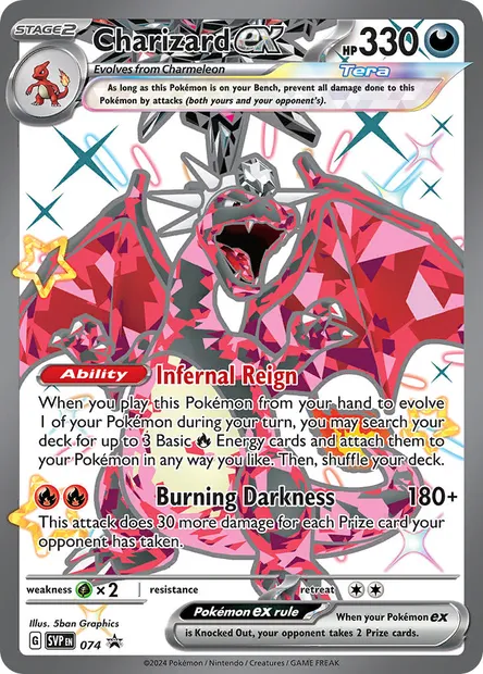 Charizard ex, Pokémon card PR-SV 074 — SVP Black Star Promos set