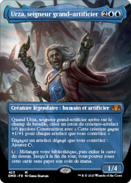 Urza, seigneur grand-artificier, carte Magic DMR 423 — extension Dominaria Remastered