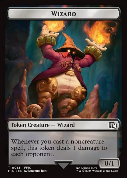 Wizard, Magic card TFIN 14 — Final Fantasy Tokens set