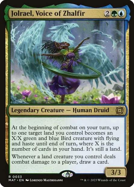 Jolrael, Voice of Zhalfir, Magic card MAT 33 — March of the Machine: The Aftermath set