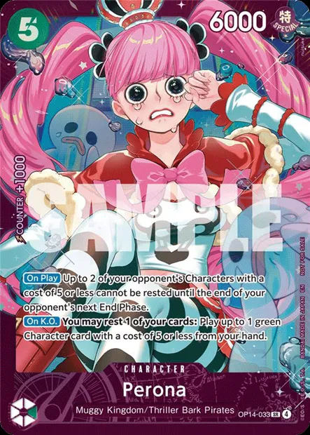 Perona, carte One Piece OP14-033 — extension LES SEPT DE LA MER D'AZUR