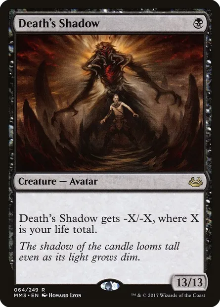 Death's Shadow, Magic card MM3 64 — Modern Masters 2017 set
