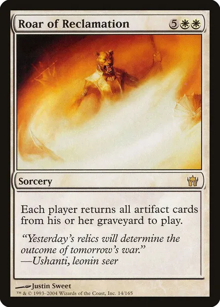 Rugissement de défrichement, carte Magic 5DN 14 — extension La Cinquième Aube