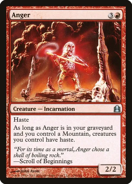 Anger, Magic card CMD 109 — Commander 2011 set
