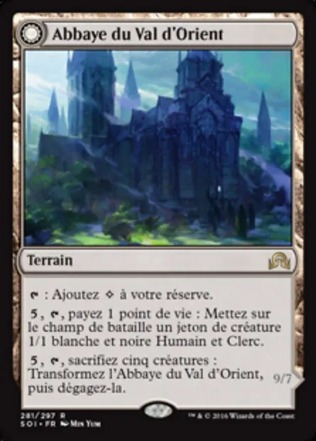 Abbaye du Val d'Orient // Ormendahl, prince des profanes, carte Magic SOI 281 — extension Ténèbres sur Innistrad