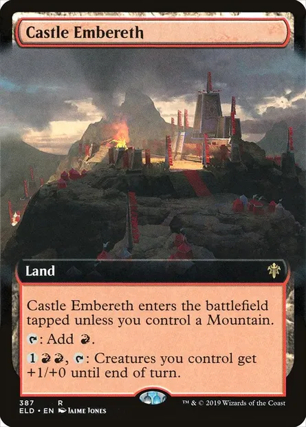 Château Braisereth, carte Magic ELD 387 — extension Throne of Eldraine