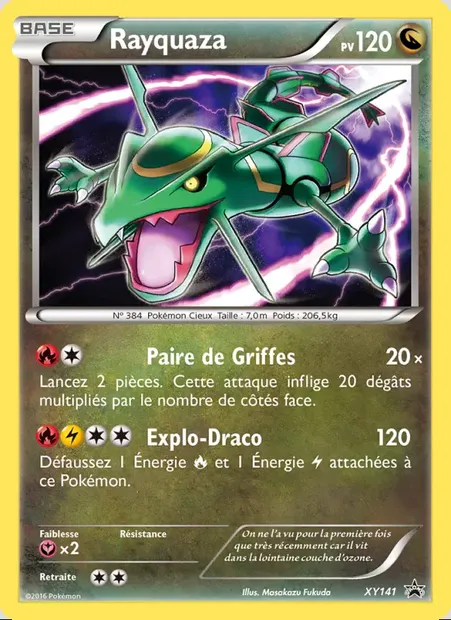 Rayquaza, carte Pokémon XY 141 — extension Promo XY