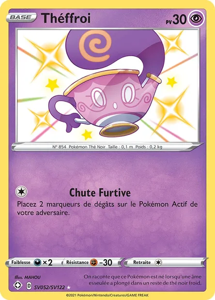Théffroi, carte Pokémon SHF SV052 — extension Destinées Radieuses