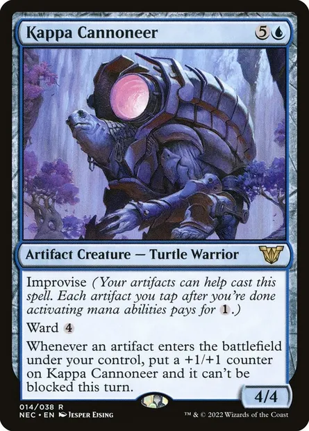 Kappa Cannoneer, Magic card NEC 14 — Neon Dynasty Commander set