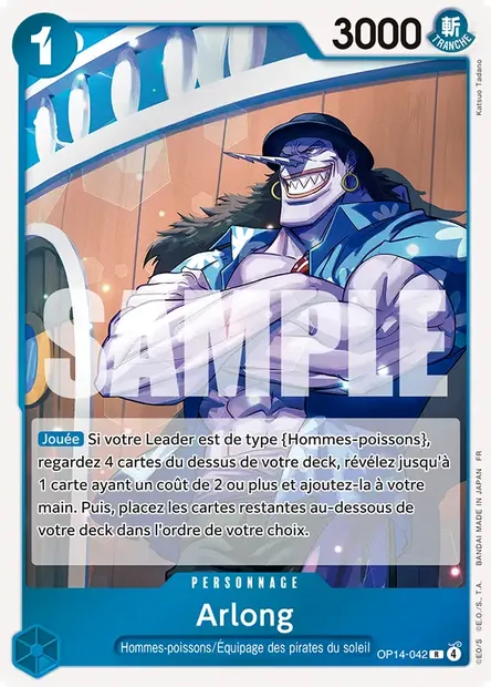 Arlong, carte One Piece OP14-042 — extension LES SEPT DE LA MER D'AZUR