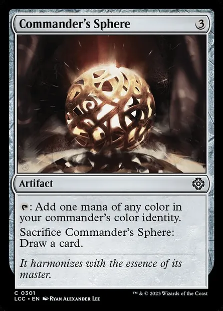 Commander's Sphere, Magic card LCC 301 — The Lost Caverns of Ixalan Commander set