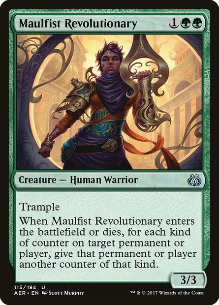 Maulfist Revolutionary, Magic card AER 115 — Aether Revolt set