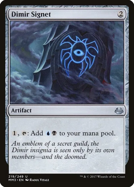 Dimir Signet, Magic card MM3 219 — Modern Masters 2017 set