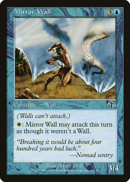 Mirror Wall, Magic card JUD 47 — Judgment set