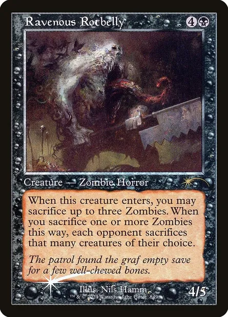 Putréventre vorace, carte Magic SLD 849 — extension Secret Lair Drop