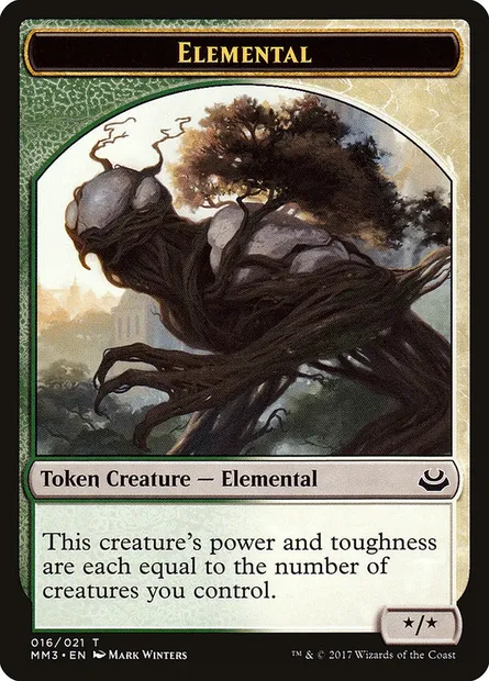 Elemental, carte Magic TMM3 16 — extension Modern Masters 2017 Tokens