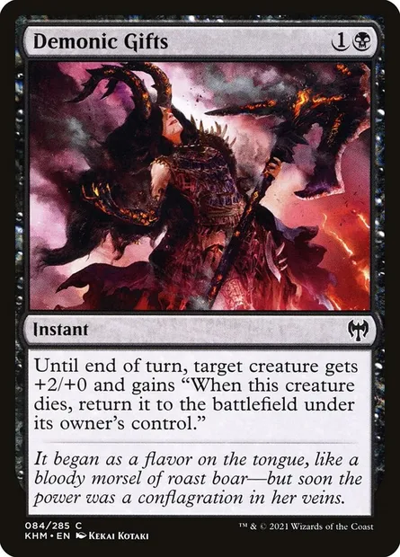 Demonic Gifts, Magic card KHM 84 — Kaldheim set