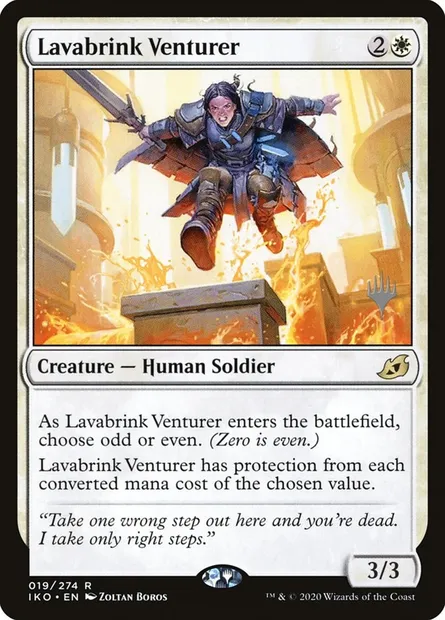 Lavabrink Venturer, Magic card PIKO 19p — Ikoria: Lair of Behemoths Promos set