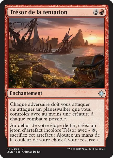 Trésor de la tentation, carte Magic XLN 171 — extension Ixalan