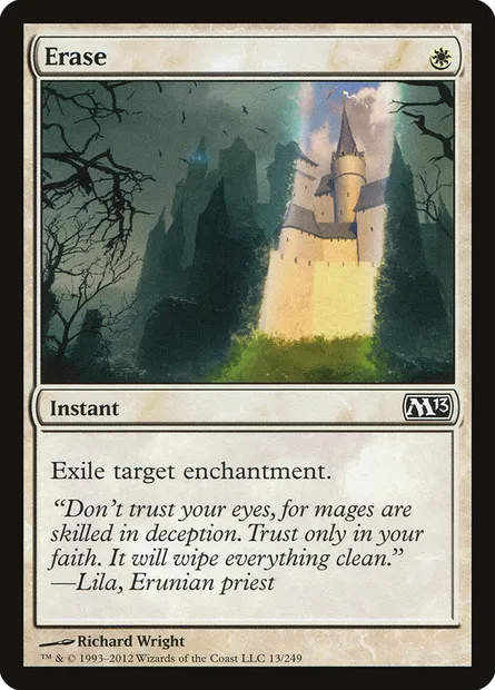 Erase, Magic card M13 13 — Magic 2013 set